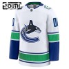 Maillot de Hockey Vancouver Canucks Personnaliser Fanatics Premium 2024-25 Blanc Extérieur - Enfant